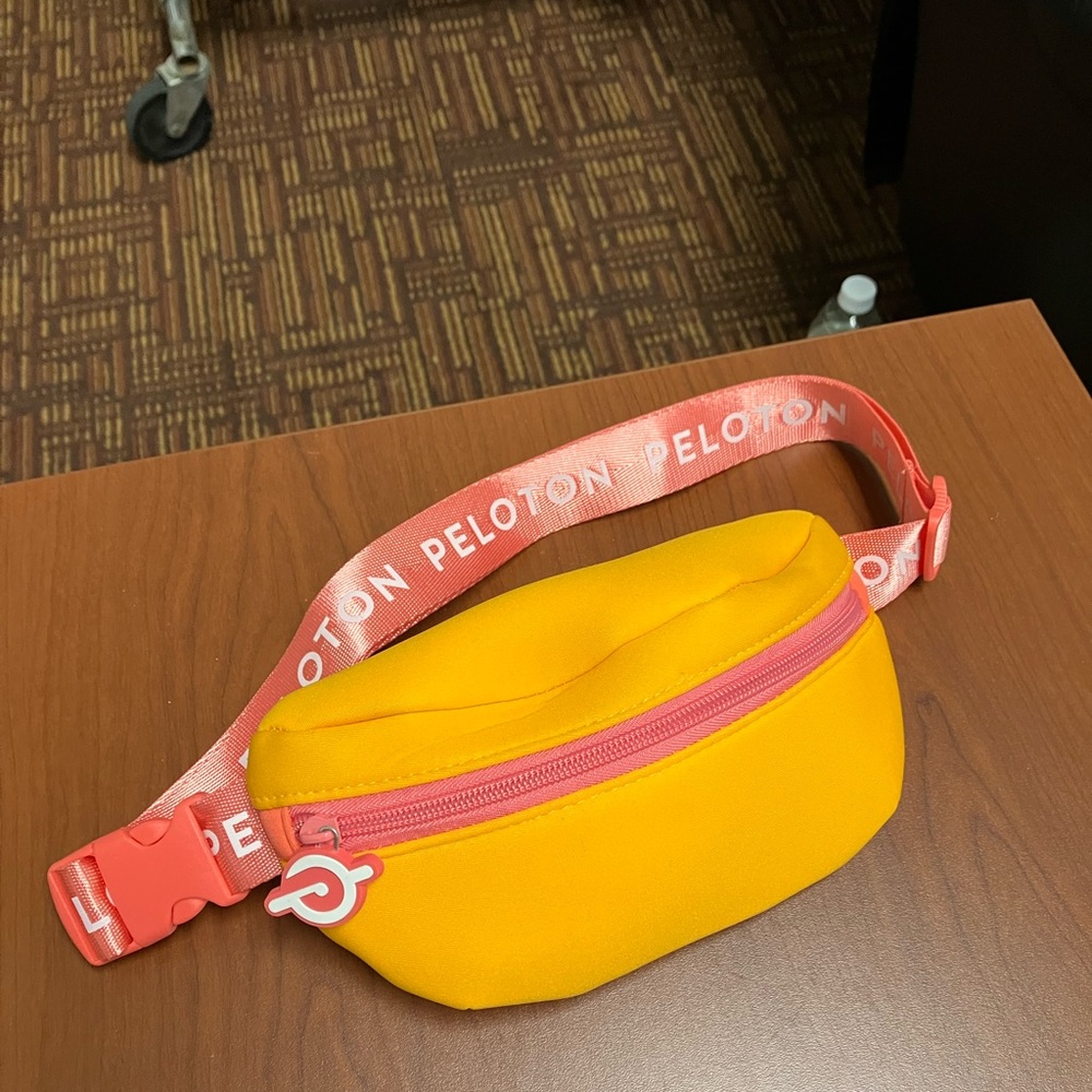 Peloton Yellow and Pink Fanny Pack